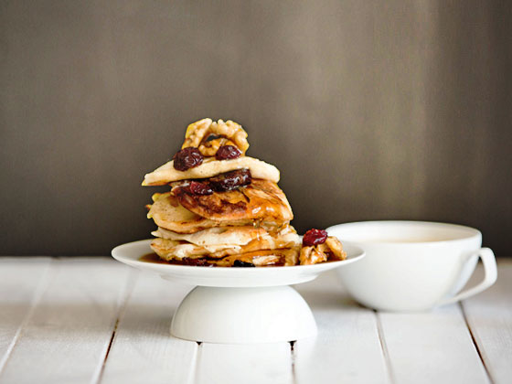 Esponjosas tortitas de manzana