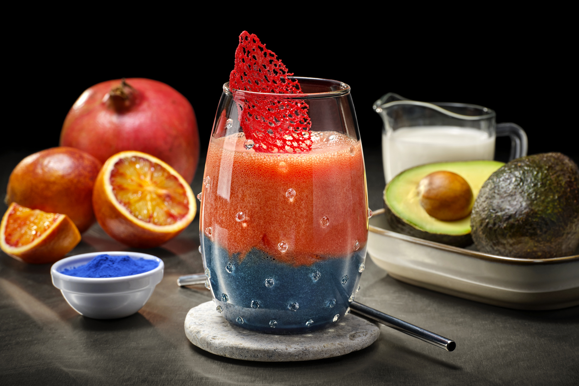 Spirulina Blood Orange Smoothie
