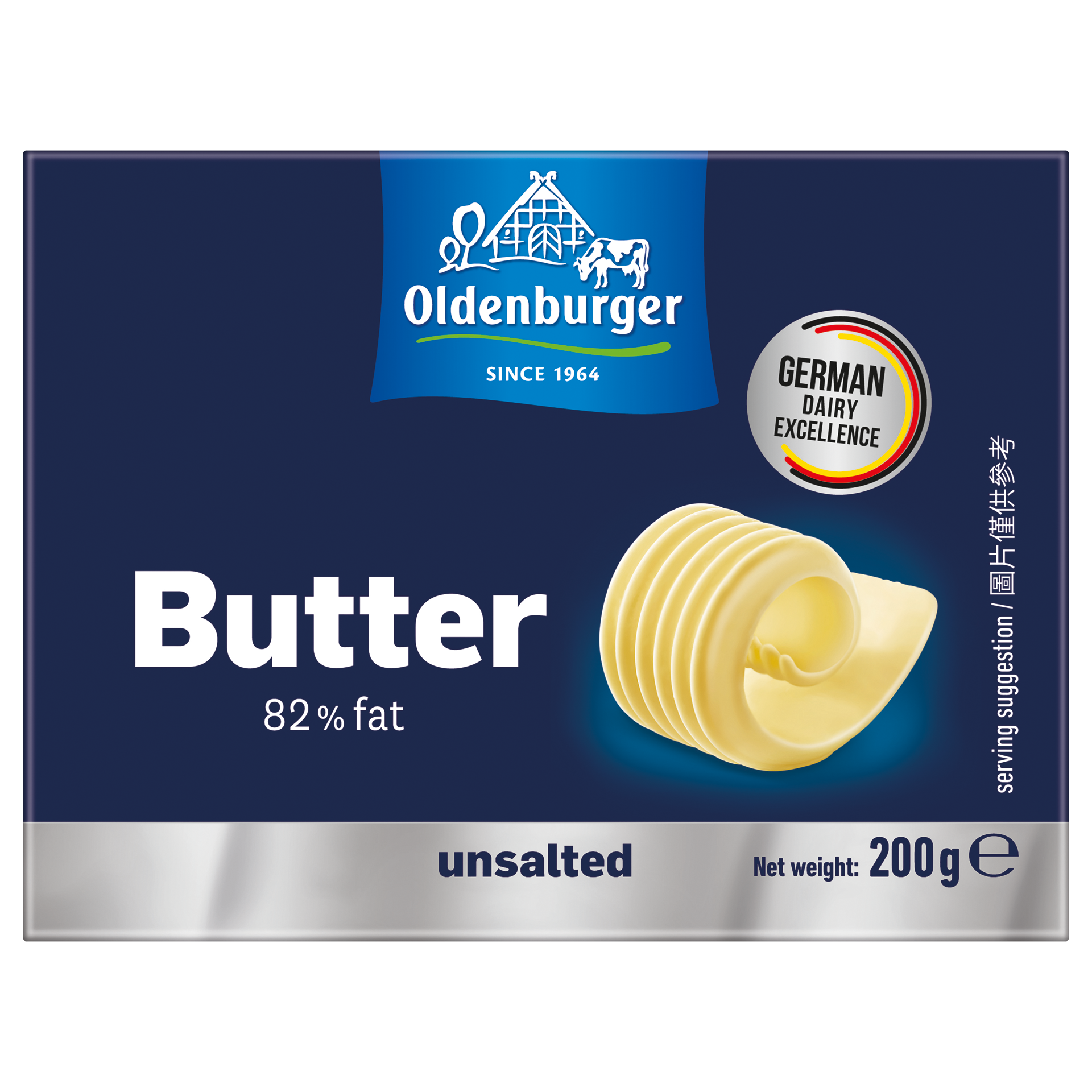 Oldenburger Butter unsalted, 200g