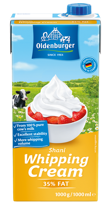 Oldenburger Shani Whipping Cream 35% fat, UHT