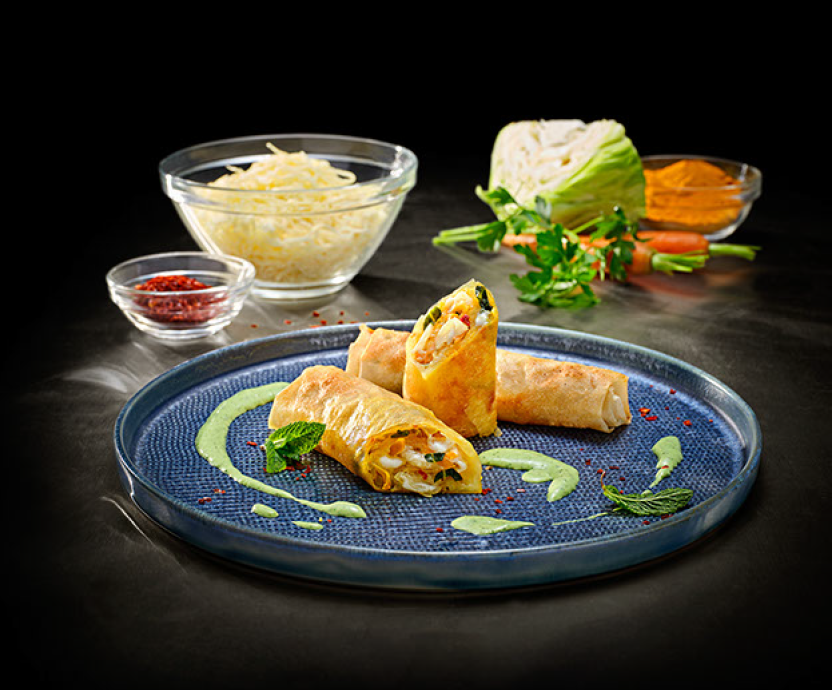 Brik Pastry Filled with Mozzarella