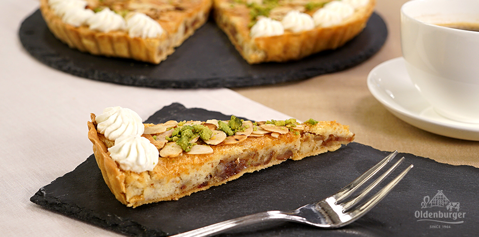 Sweet date almond tarte