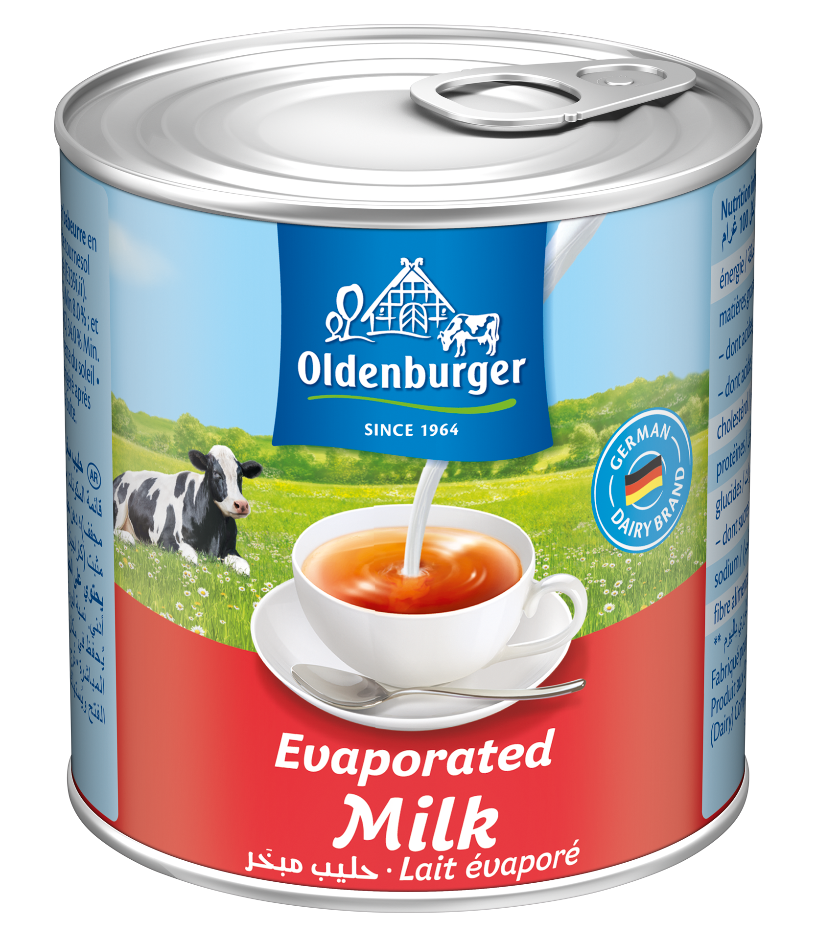 Oldenburger Evaporated Milk with Milkfat (AMF)
