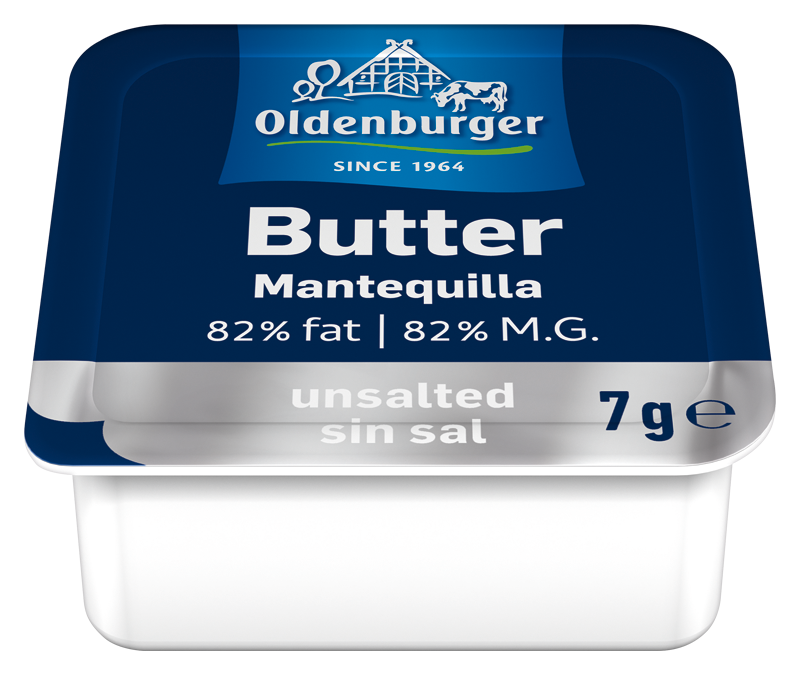 Oldenburger Butter unsalted, 7g portion
