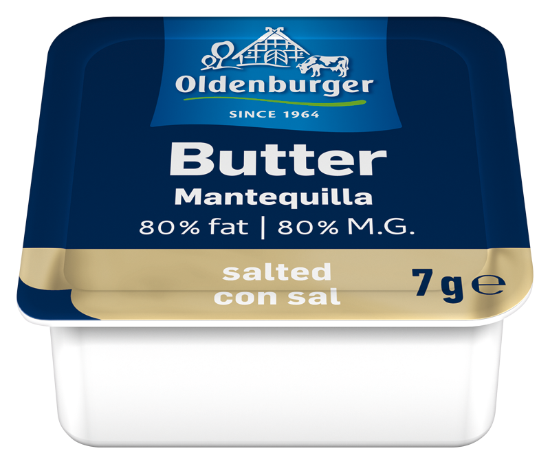 Oldenburger Butter salted, 7g portion