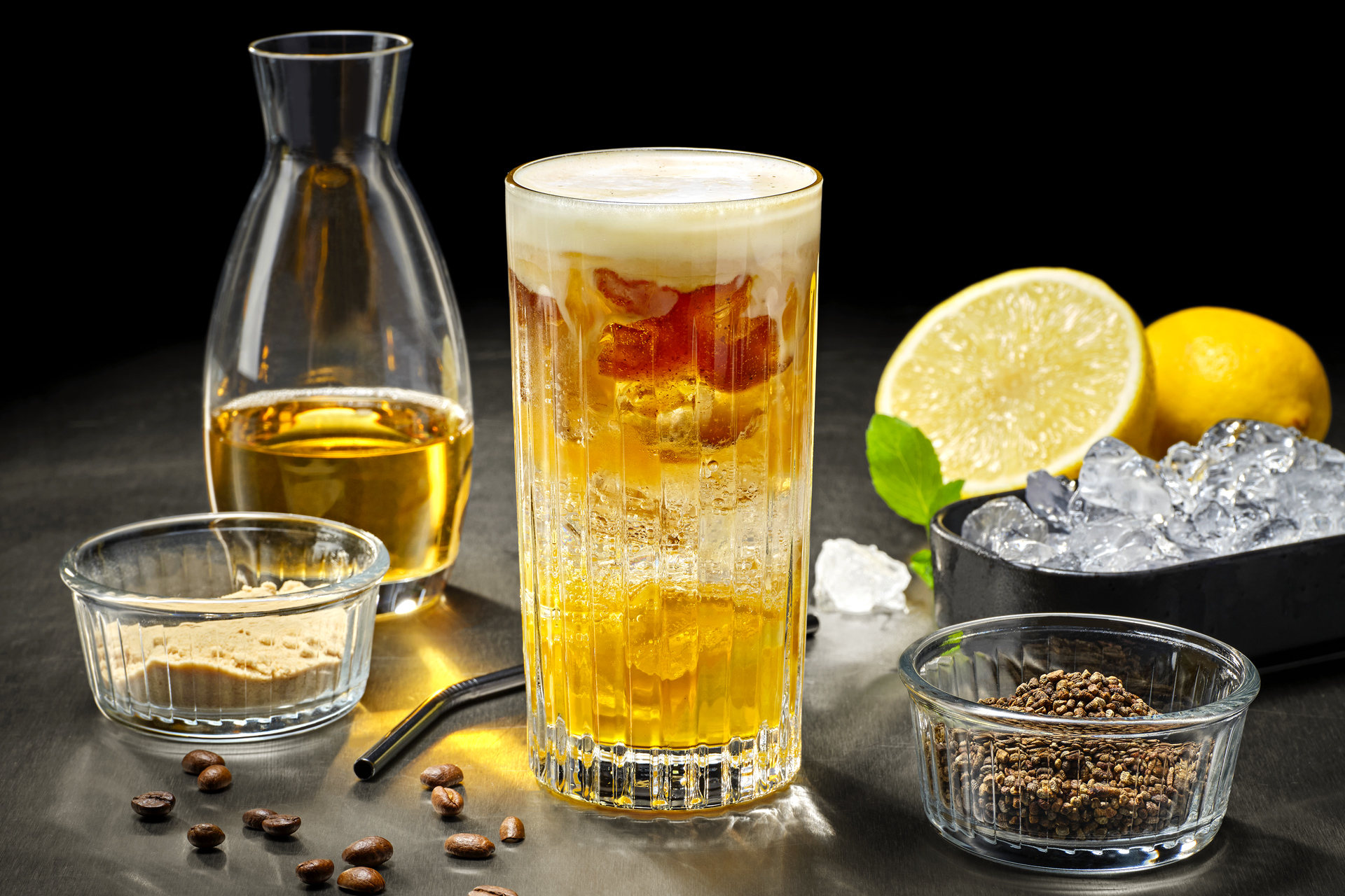 Creamy Yuzu Coffee Lemonade